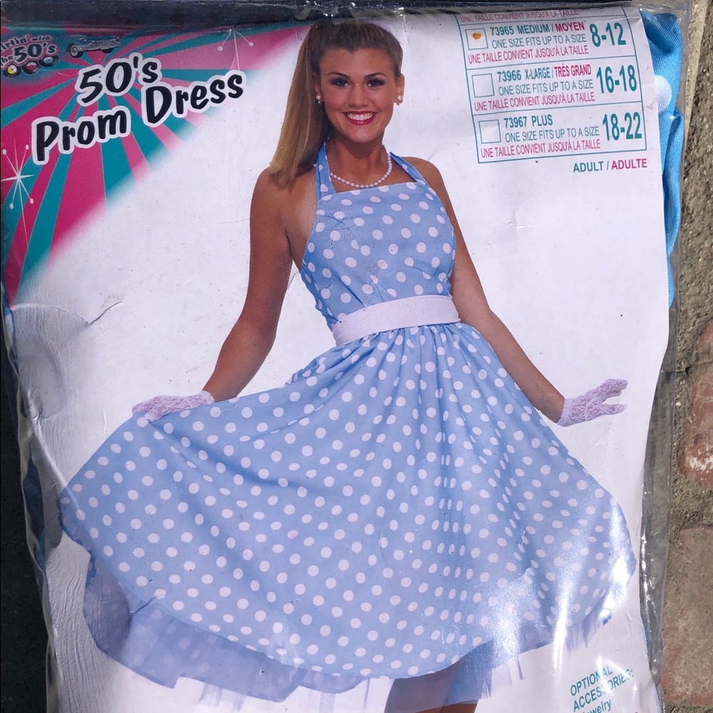 50s prom dress costume size medium NEW